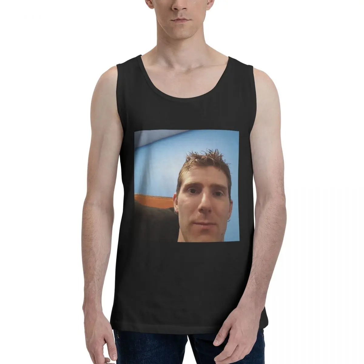 Linus Etch Tips 100% Cotton Men's Sweatshirt Vest Sleeveless Clothing Tees Men Tank Tops T-shirt