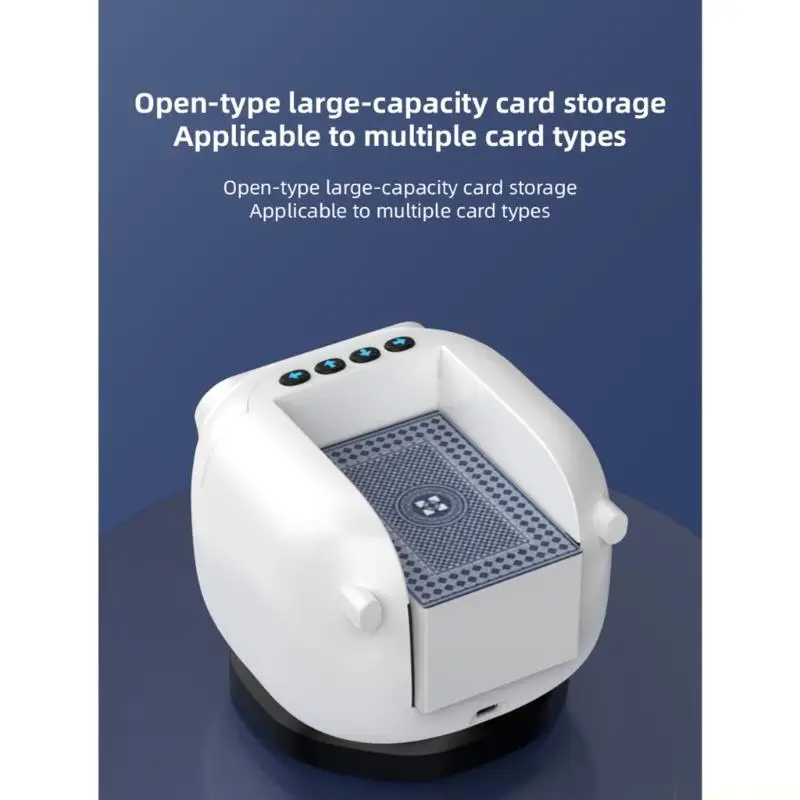 M5TC Portable Card Dispenser Quiet Motor Operations 360 Degree Rotation Rechargeable