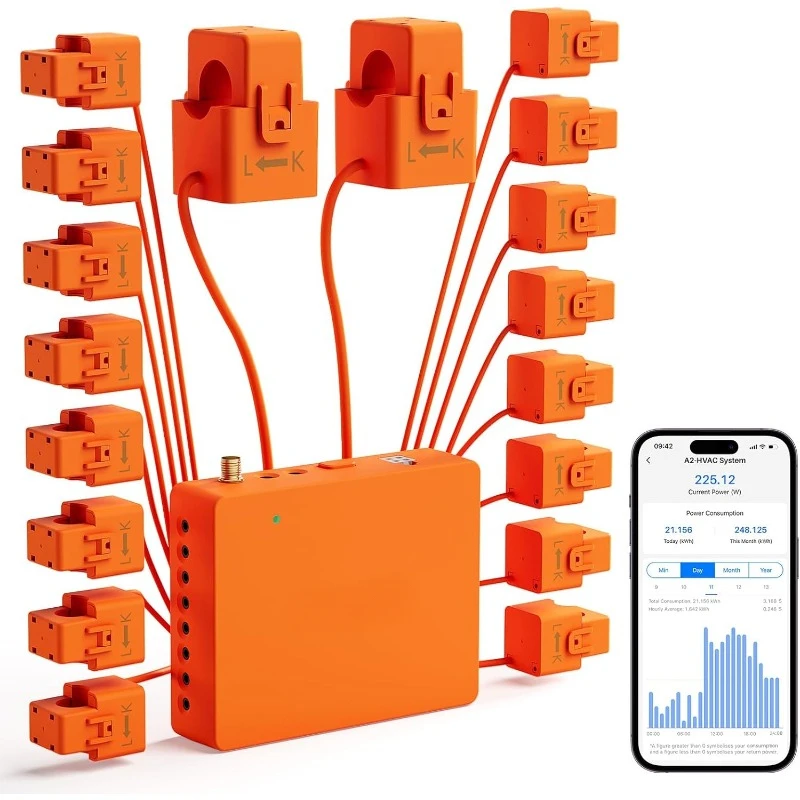 Smart home energy monitor supports home assistant, real-time and accurate energy consumption tracking