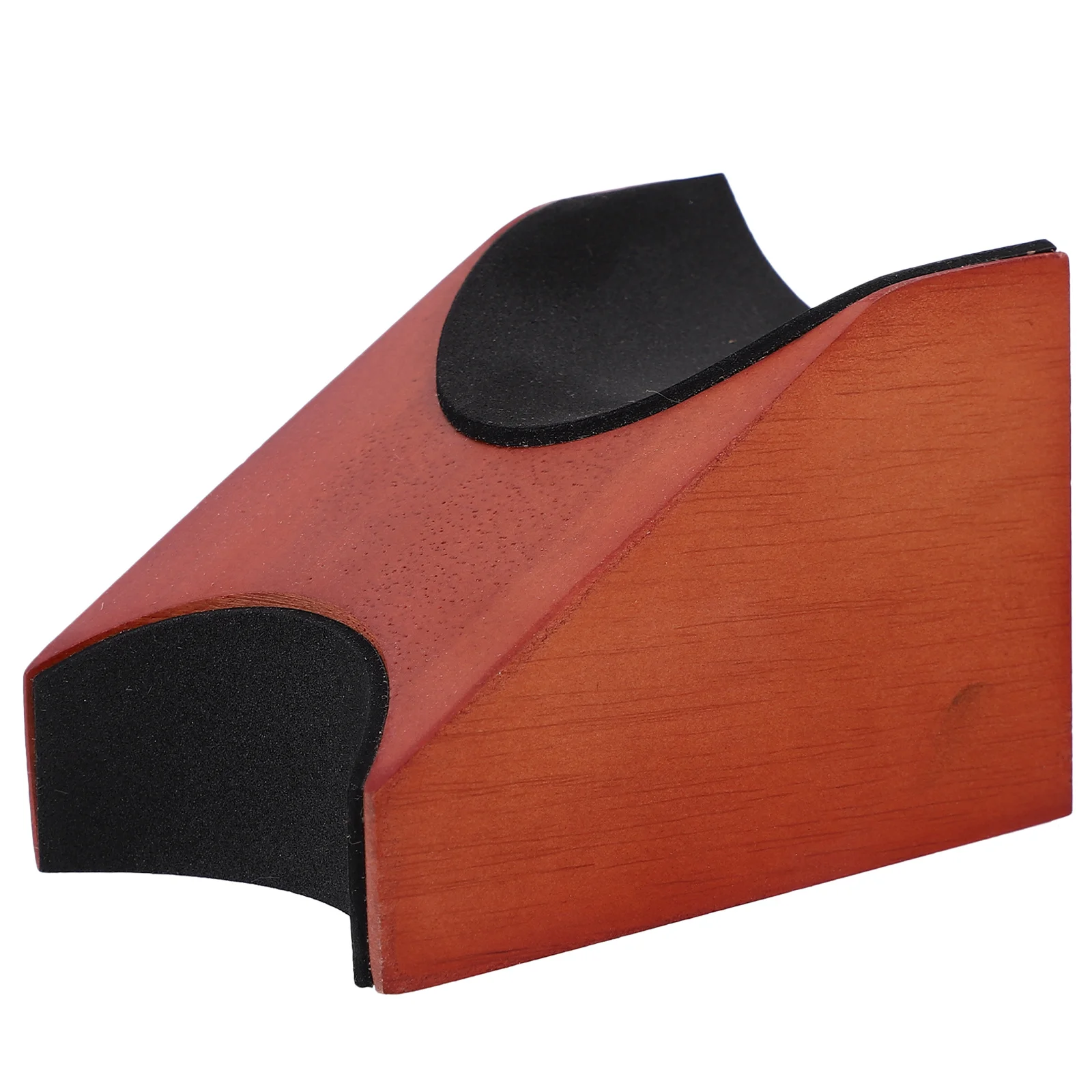 

Neck Rest Wooden Instrument Stand For Electric Guitar Ukulele Pipa, Portable Lightweight Music Tool, Brick Red Guitar