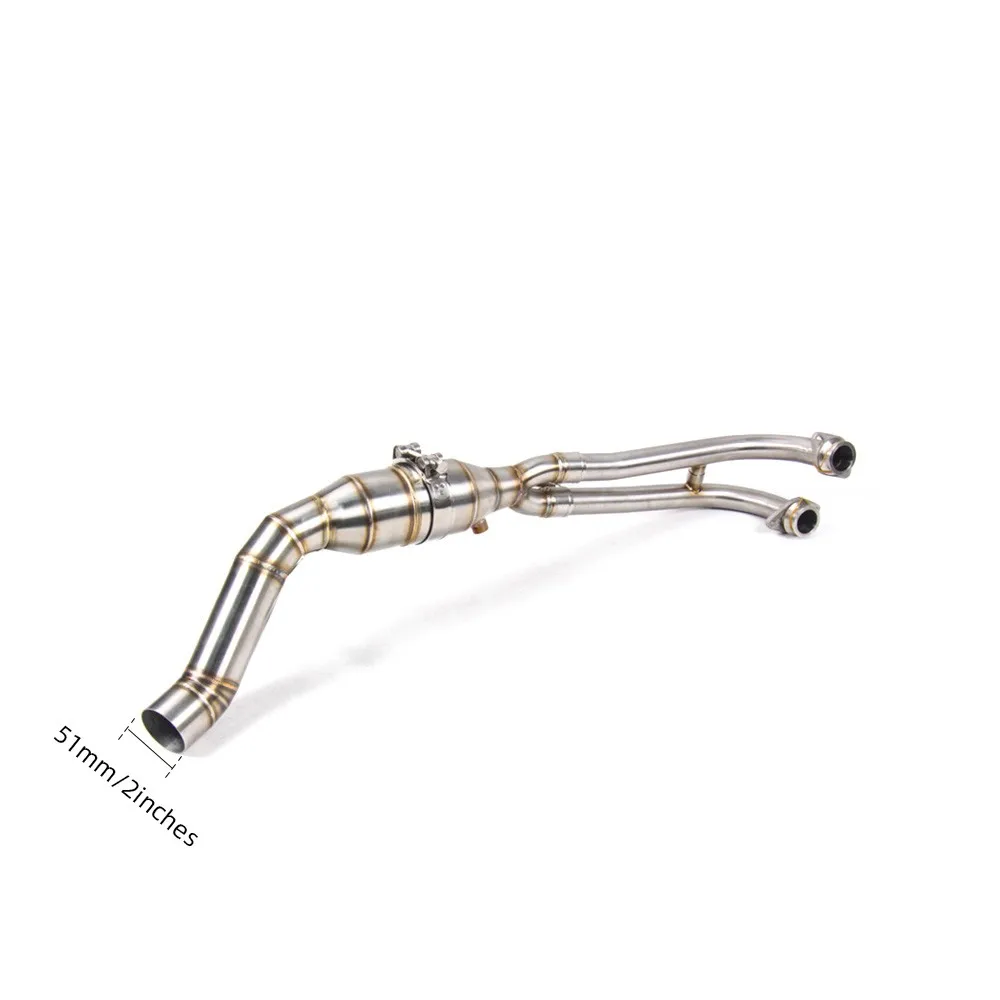 Für Yamaha TMAX 530 2017-2021 Auspuffrohre Auspuffanlage Motorrad-Auspuffkrümmer Vorderes Verbindungsrohr Slip-on – Detail 4