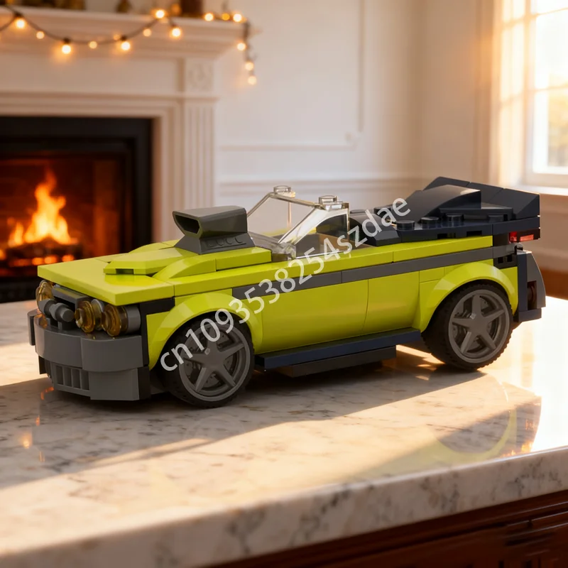 

156pcs MOC Muscle Car Cityed Model Building Blocks Construction DIY Christmas Gift Creative Idea Education Kids Toy Birthday