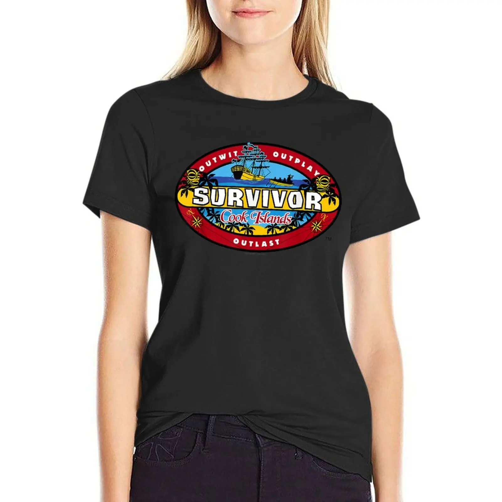 Survivor Cook Islands T-Shirt cute clothes Female clothing quick drying Blouse Top Women