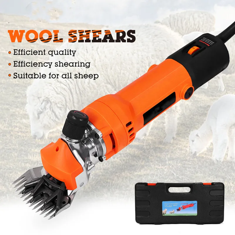 

The new 1200W six-speed electric wool shears are labor-saving hair clippers and high-power speed-regulating electric shears