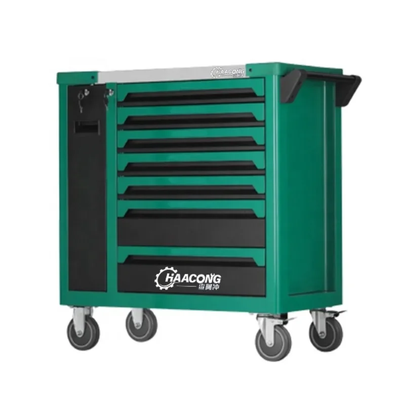 Tool cart for mechanic tool box heavy duty stainless trolley cabinet with wheels