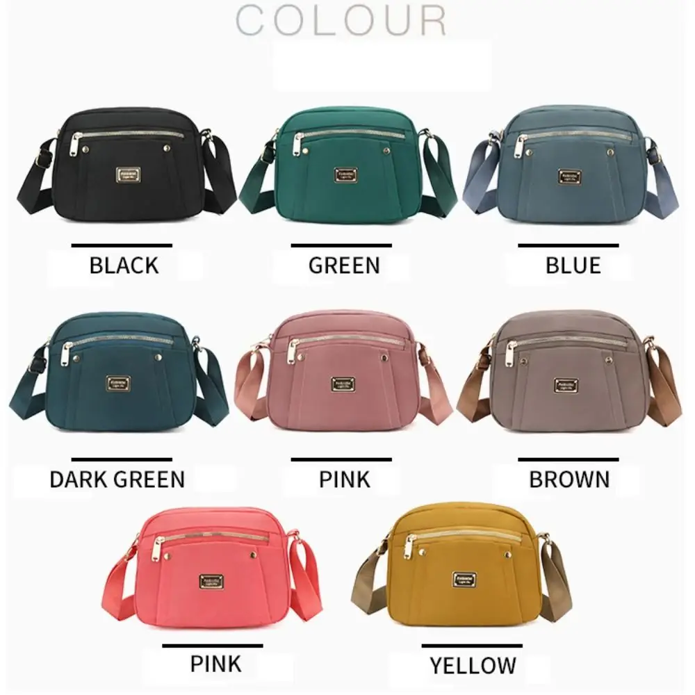 Mode Nylon Crossbody Tassen 8 Kleuren Vintage Messenger Bag Emmer Bag Vrouwen