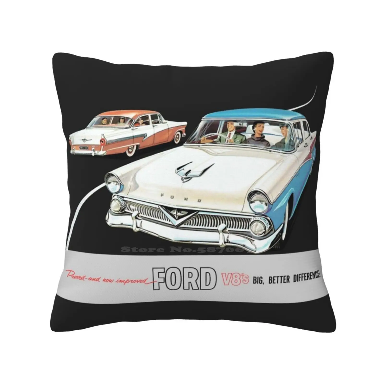 

V8 Customline ( Australia ) Pillowslip Pillowcase Australian Aussie V8 Classic Cars Retro Nostalgia Nostalgic Mum Dad Fathers