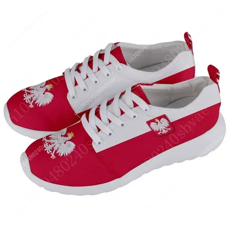 

Polish Flag Casual Walking Shoes Sports Shoes Mens Womens Sneakers Custom Made Sneakers