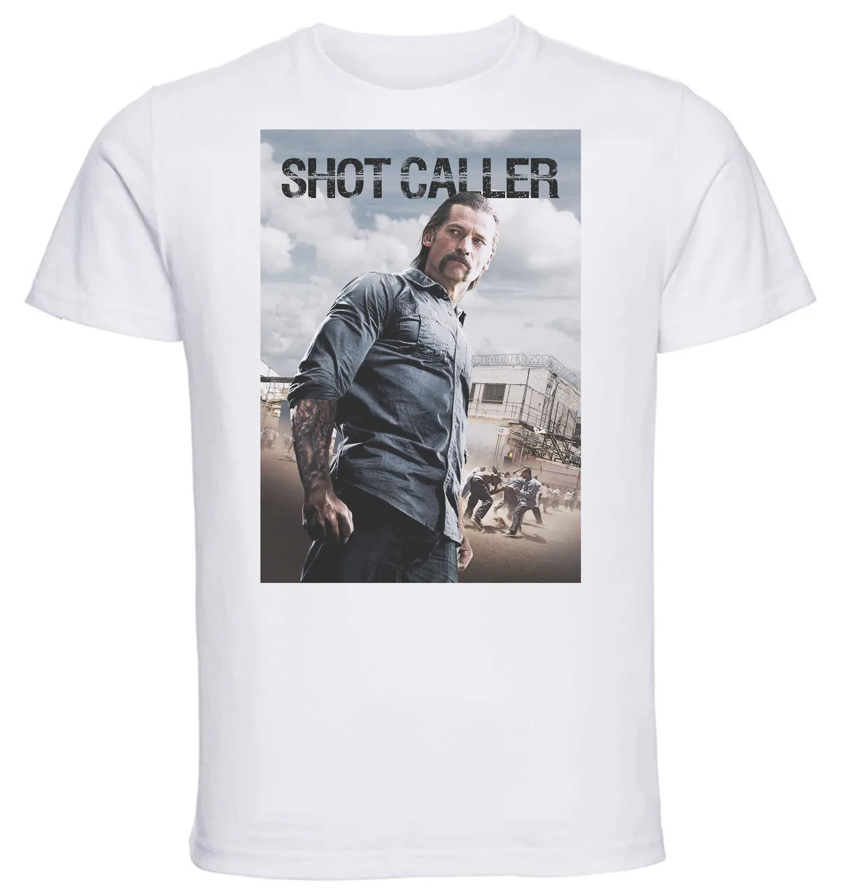 T-Shirt Unisex - White - Shot Anrufer Playbill