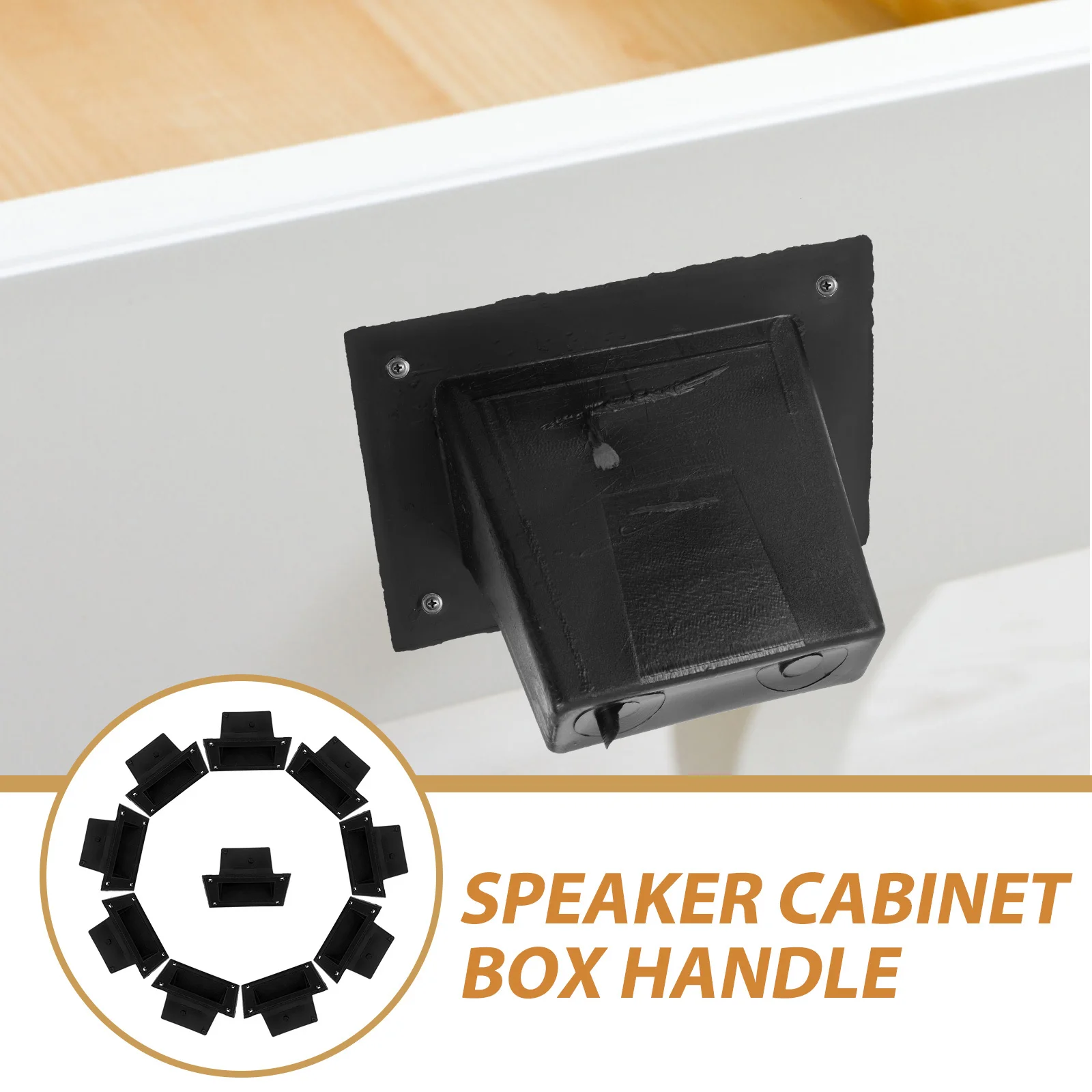 

10pcs Stage Box Handle Recessed Speaker Pull Heavy Duty Plastic Cabinet Audio Fittings Flush Mount Replacement