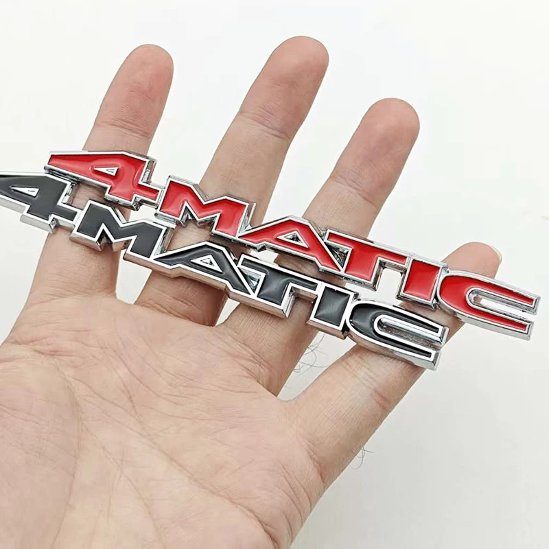 3D Metal Car Styling Logo 4MATIC 4 MATIC Badge Sticker Rear Trunk Emblem For Mercedes Benz A B C E G S GLA  GLC GLE Class