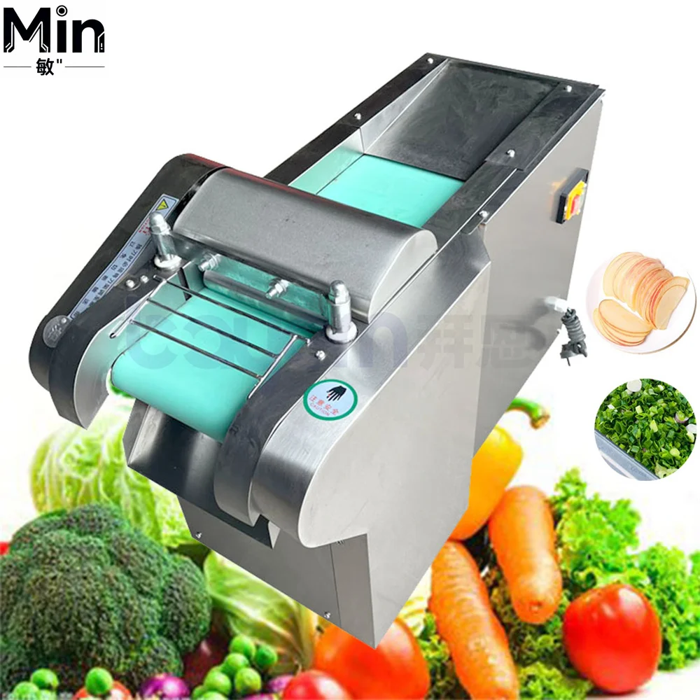 200-1000Kg/H Large Output Commercial Vegetable Processing Machine Vegetable Slicer Chopping Cube Cutter for Food Processing