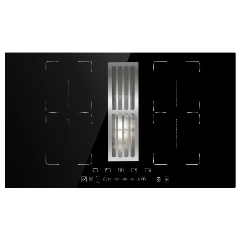 

Burner induction combined with lower hood popular gas cooker