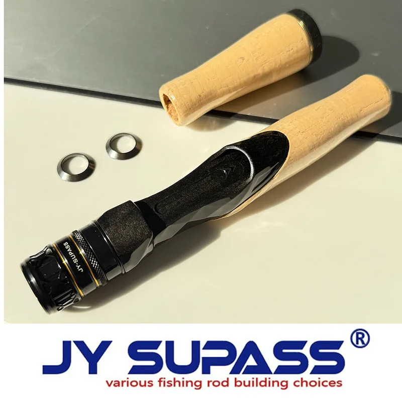JY SUPASS BMS مقعد بكرة من الكربون لبناء قضيب مخصص مع مقابض مقبض الفلين لقضيب الصيد مقعد بكرة إصلاح قضيب مخصص من الكربون