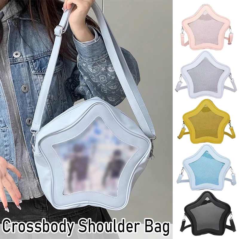 New Ita Bag Backpacks 2024 Popular Japanese Transparent School Bag for Women Cute Lolita Sweet Chic Star Aesthetic Crossbody Bag