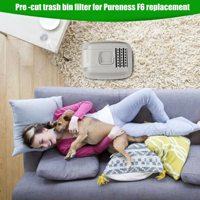 Household Trash Can Charcoal Filter Pads Deodorizer Smell Odor Eliminators Kitchen Pail Compost Outdoor Pads Air Activated