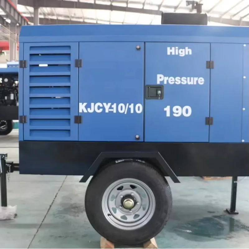 YG Customized Factory Direct Sales Single-stage Portable Trailer Diesel Rotary Screw Air Compressor For Drilling Borehole