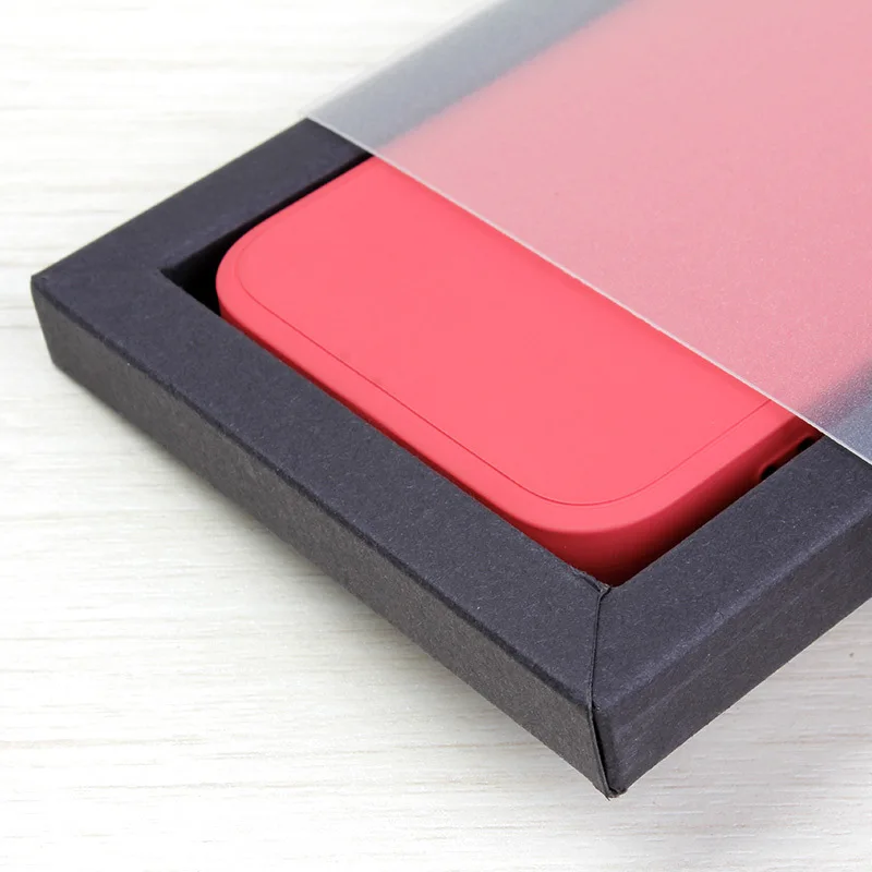 50Pack iphone X/S/14Pro Max Mobile Phone Case Kraft Packaging Box with Matte Drawer Box Crafts Display Storage Box