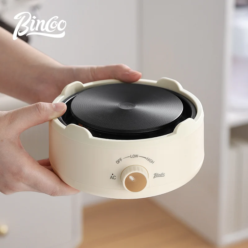 Bincoo Mini Coffee Electric Stove Ceramic Cook Milk Water Heating Furnace Coffee Tool Camp Kitchen Use for Moka Pot 500w