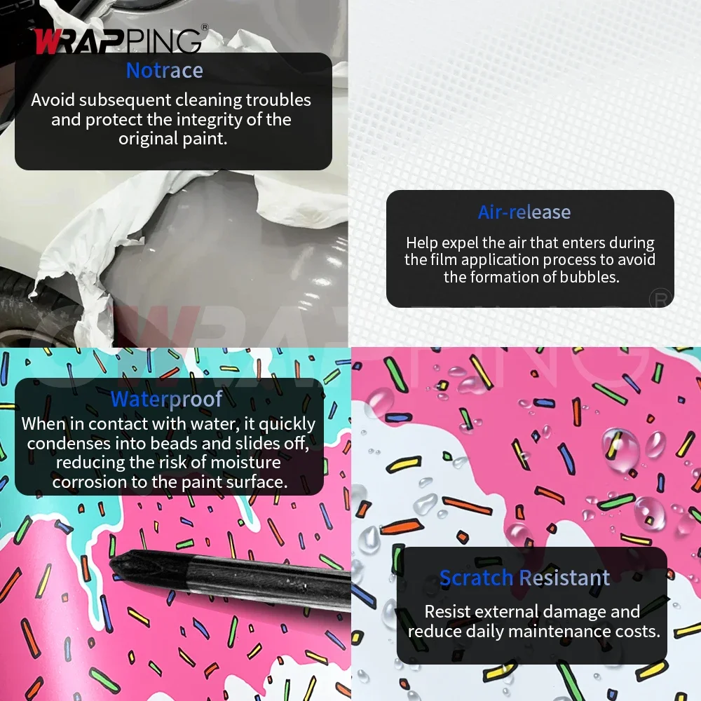 Self-adhesive Film Candy-colored Camouflage Wrap Foil Car Wrapping Vinyl Paper for Car Children's Graffiti Wall Film Motorcycles