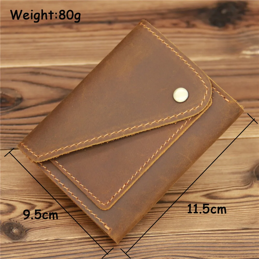 Vintege Genuine Leather Men's Cash Wallet Compact Handmade Ultra Thin Leather Wallet Premium Credit Card Holder For Professional