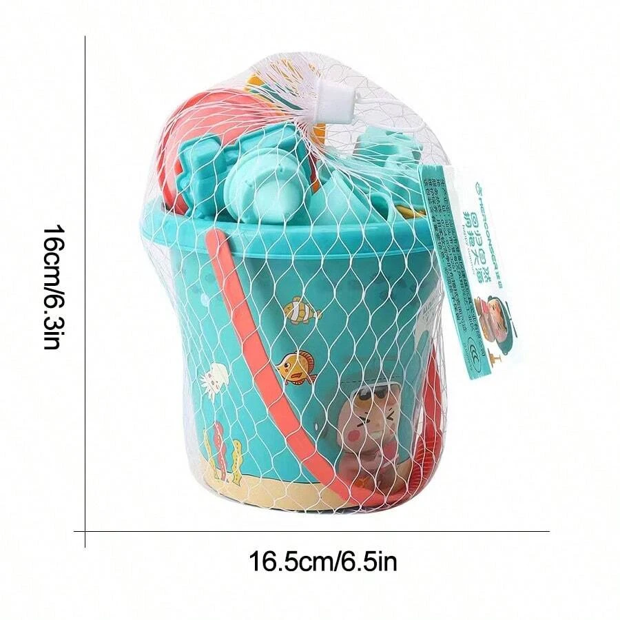 ชุดของเล่นทรายชายหาด 18 ชิ้น, พลาสติกทนทาน, ชุดเกมชายหาดสระว่ายน้ําฤดูร้อน, เครื่องมือเล่นทรายกลางแจ้งสําหรับเด็กชายและเด็กหญิง