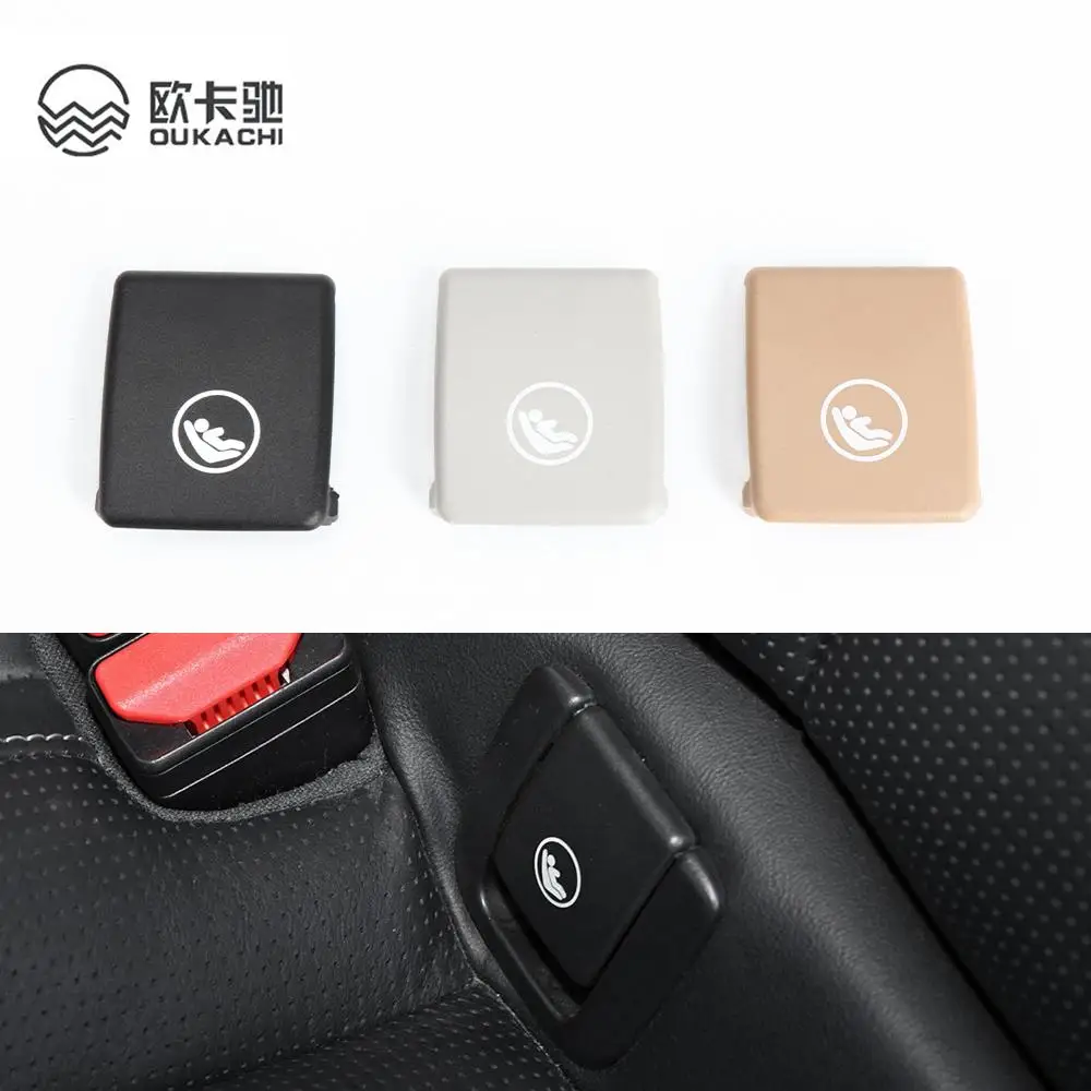 31685072 Car Black Beige Brown Rear Seat Hook ISOFIX Cover Child Restraint Buckle for Volvo V60 V90 XC40 XC60 S60 S90