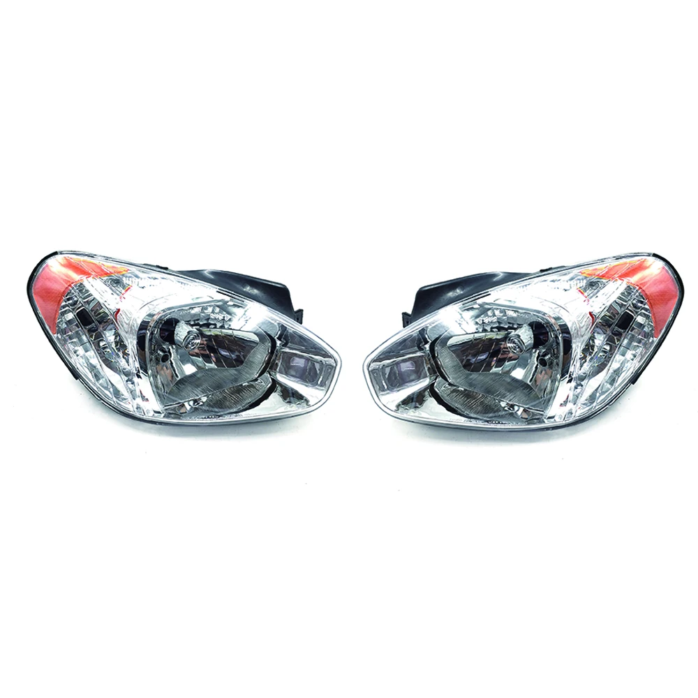 Reflektory Zespół lamp dla 2006-2011 Hyundai Accent 92102-1E011 Para