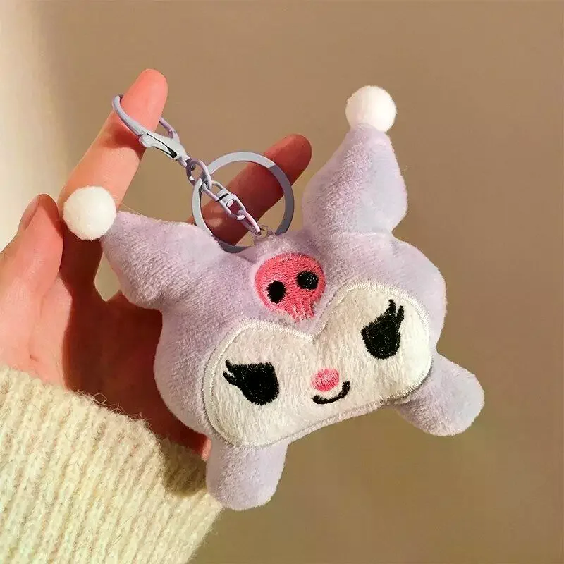

Милый плюшевый брелок Sanrio Hello Kitty, пушистый кулон-подвеска для сумки, мультяшный аксессуар для женщин