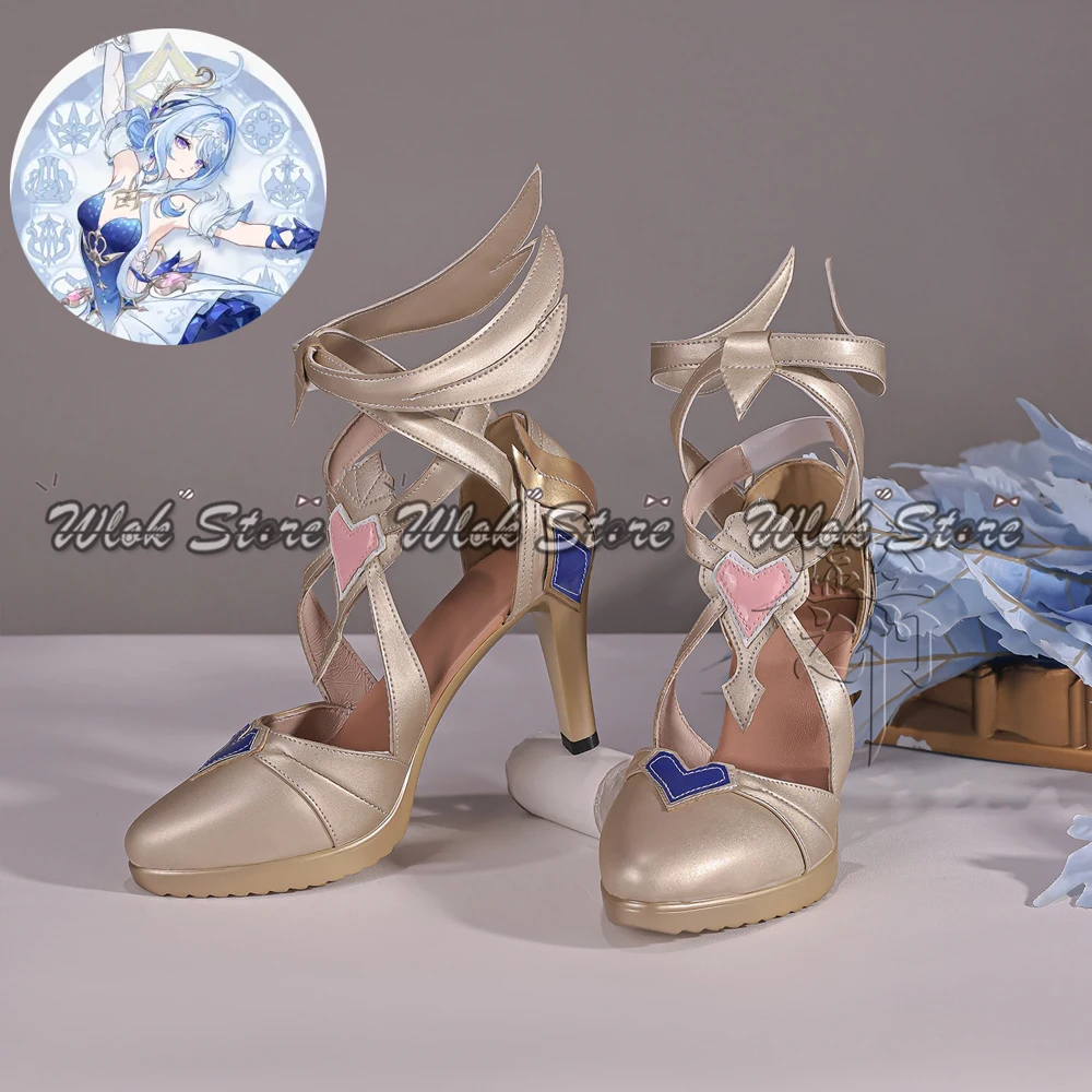 Game Genshin Impact Snezhnaya Odette Cosplay Shoes Customized Men Women Halloween Party Role Play Shoes Ballet Dancer High Heels