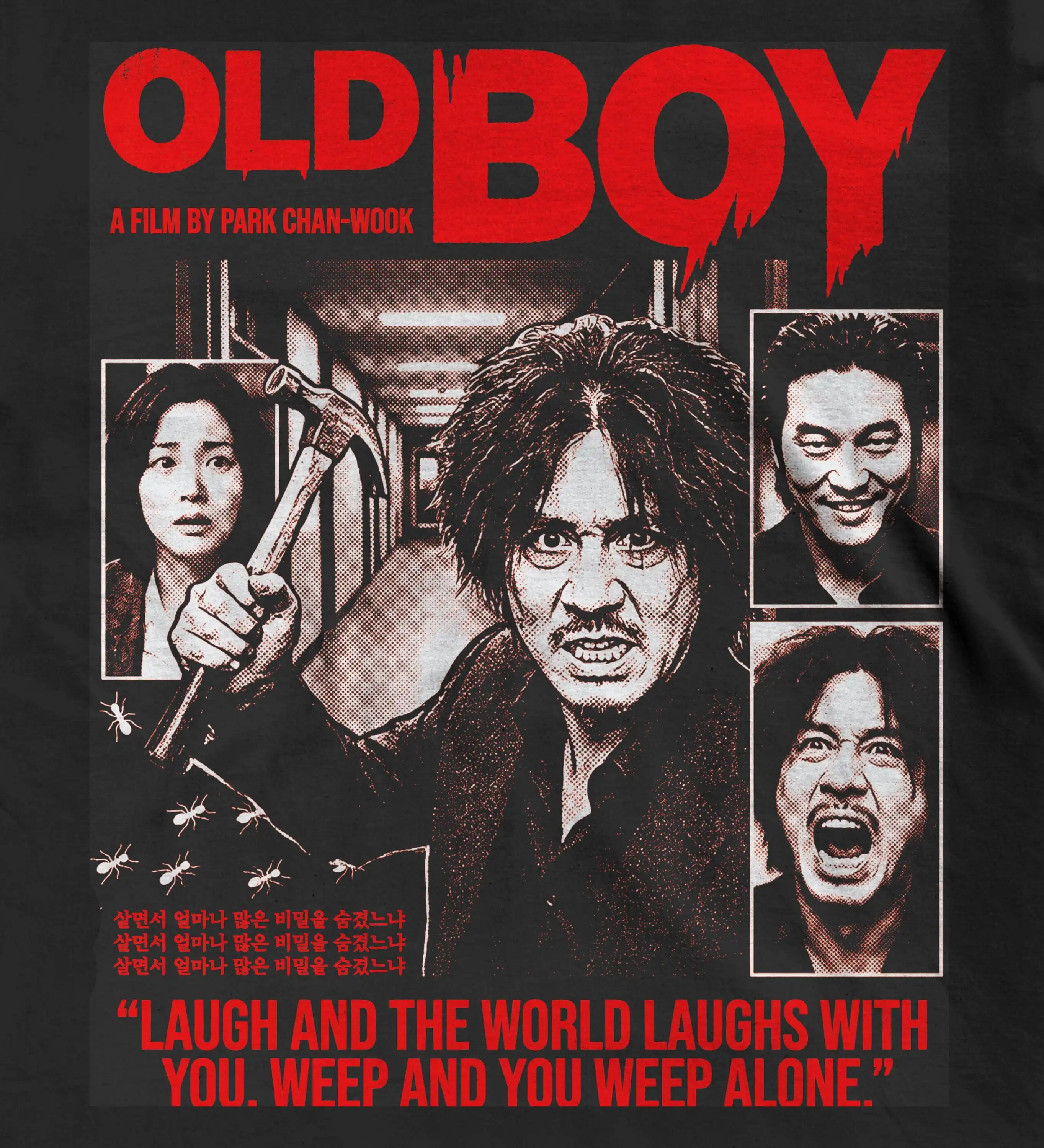 Oldboy Movie Poster T-Shirt | Park Chan-Wook Cult Film Tee