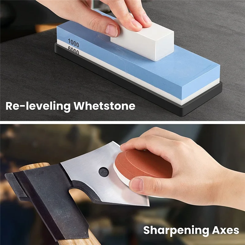 A45I المشحذ سكين شحذ الحجر ، قسط المشحذ شحذ عدة 4 الجانب حصى 1000/6000 المطبخ المشحذ سكين مبراة