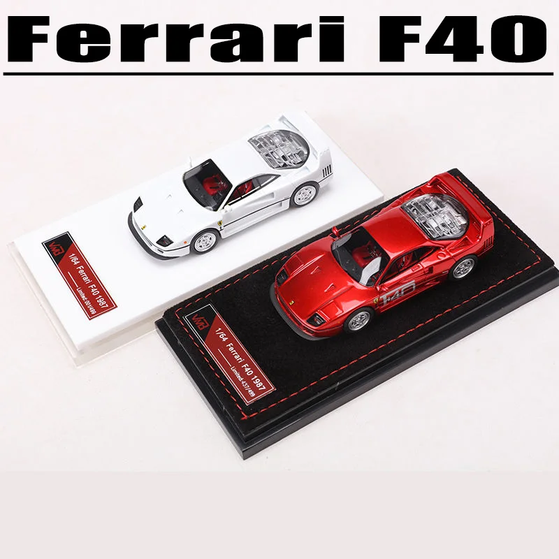 VMB Schaal 1/64 Ferrari F40 Limited Edition Legering Speelgoed Motorvoertuig Diecast Metaal Model Geschenken