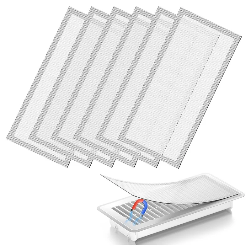 

Floor Vent Cover, Magnetic Vent Cover Mesh Ventilation Filter For Home Floor/Wall/Ceiling To Capture Debris Hair Dust