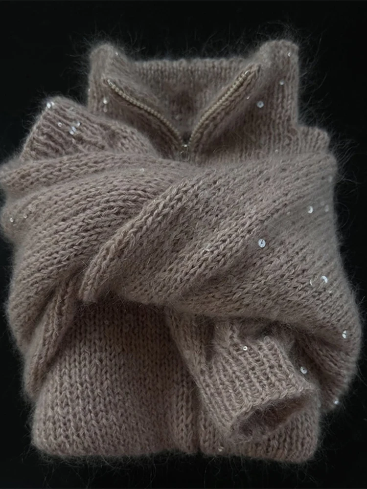 Casual opstaande kraag jas dames bruin volledige mouw losse grote zak dame jassen 2025, herfst winter chique vrouwelijke straat uitloper