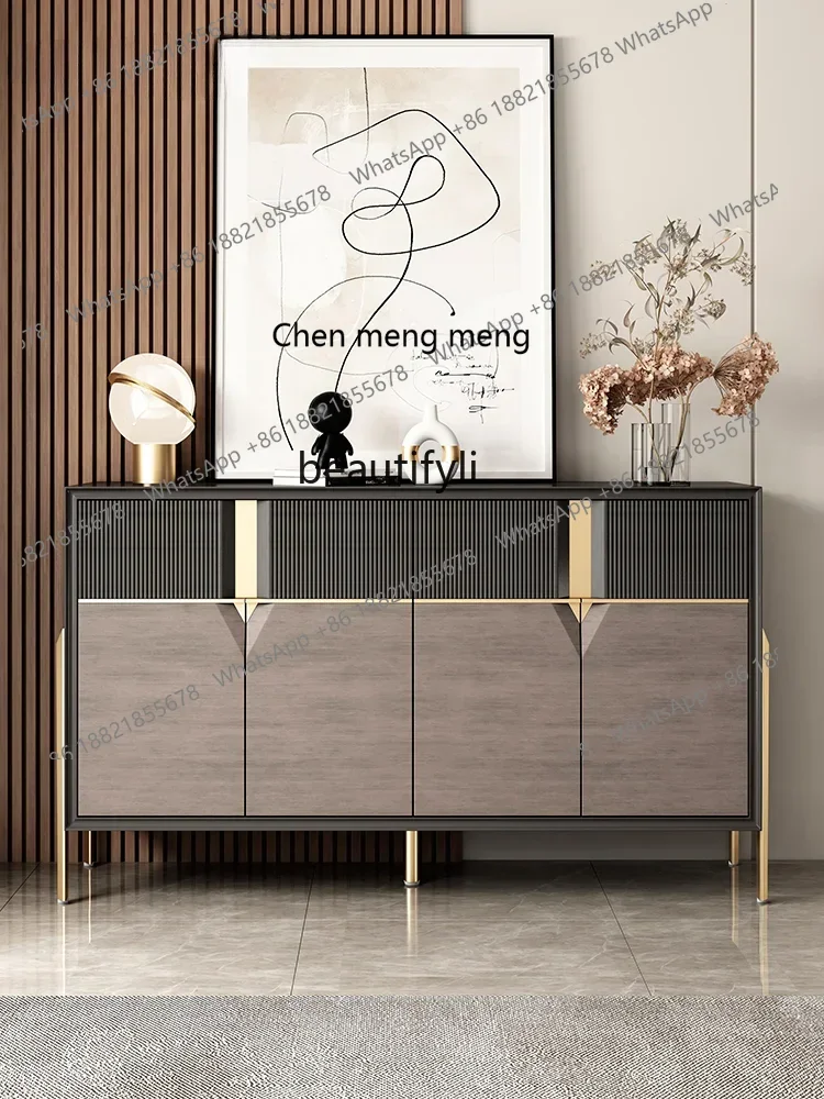 

178Italian Sideboard Cabinet Storage Organizer Shoe Cabinet Entrance All-in-One Entry Cabinet Lobby Hallway