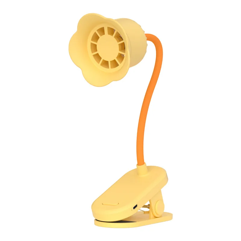 

3-Speed Clip-On Fan with Aroma Tablet - Windmill Flower Clamp Design, 360° Adjustable - Portable Desk Fan for Baby Crib, Office