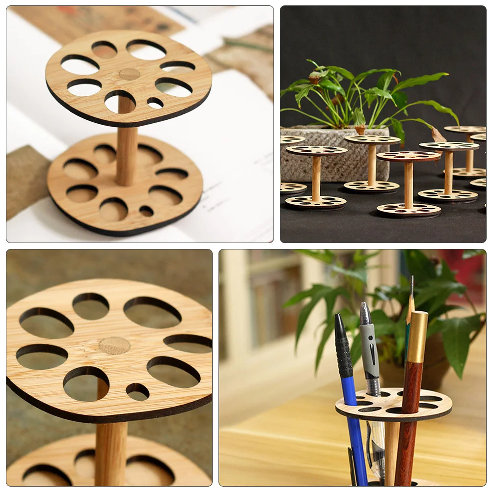 لوتس الجذر الخيزران القلم الحاويات رائعة حامل قلم منظم مكتب القرطاسية قلم رصاص كوب مكتب مدرسة تخزين الحل #3