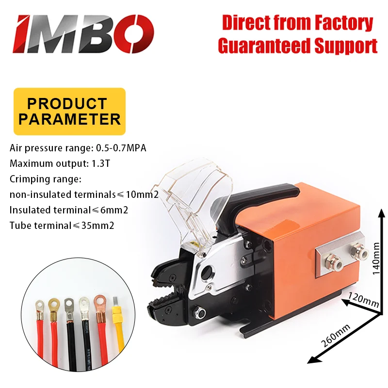 IMBO Pneumatic Terminal Crimping Machine Crimper Pliers Tool Crimping Die for Optional Cold Pressing Terminal Crimp Mold