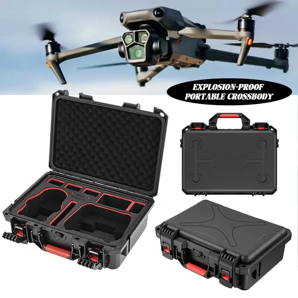 ل DJI MINI 5 PRO في جميع أنحاء حقيبة للتخزين مقاوم للماء صندوق صلب محمول السفر حقيبة واقية ملحقات التحكم في الطائرة بدون طيار