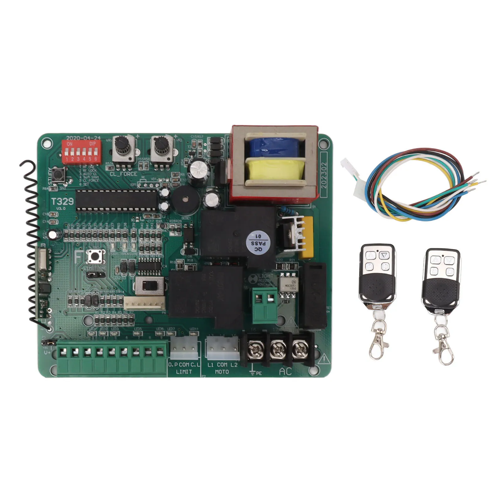 Sliding Gate Motor Control Board LED Indication Electric Door Motor Circuit Board with Remote Control Sliding Gate Circuit Board