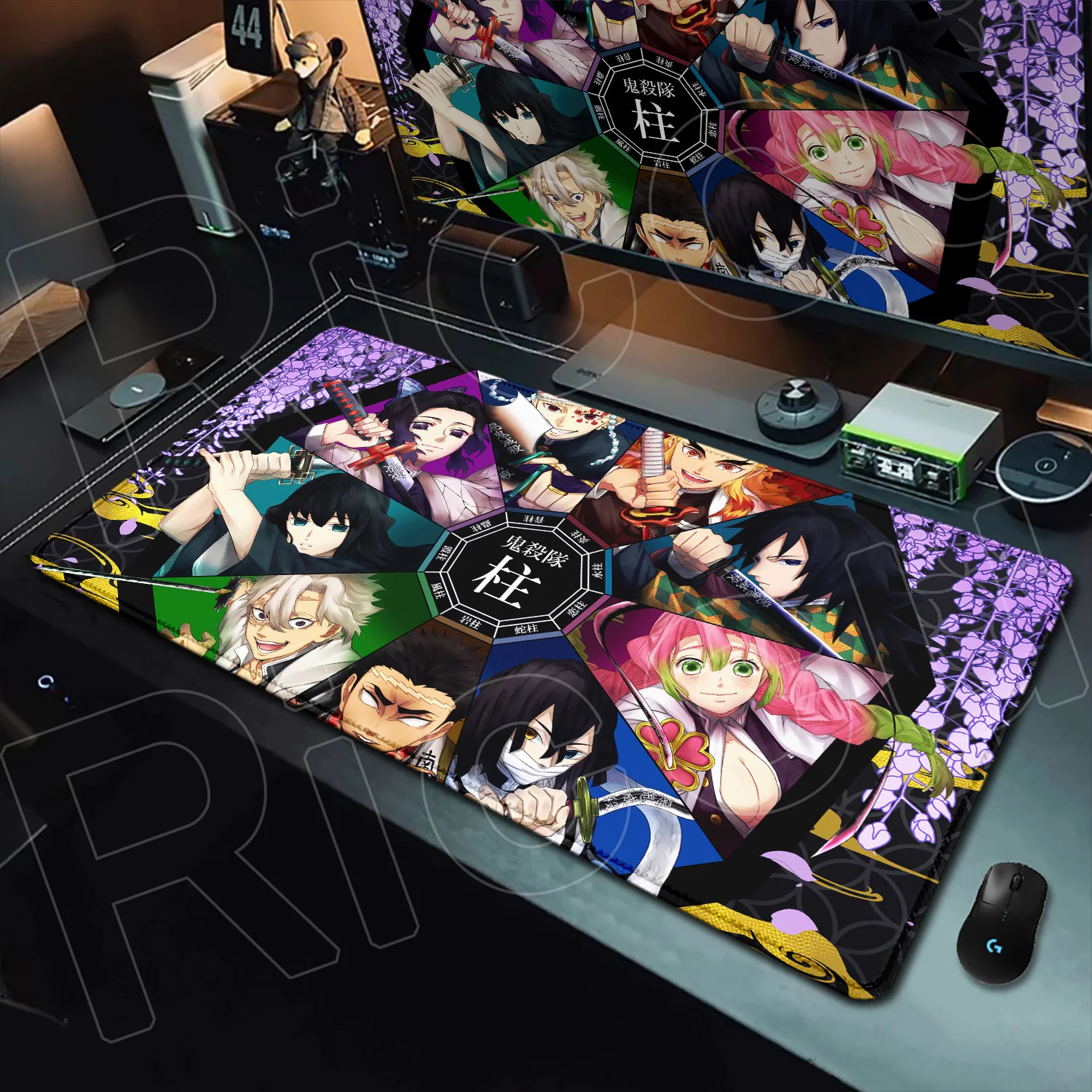 HD Printing Anime Mousepad Non-slip Rubber Base Office Deskmat XXL Student Writing Keyboard D-Demon Slayer Pc Gaming Accessories