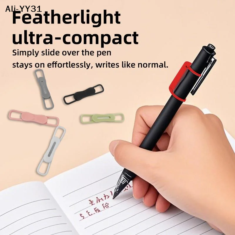 【Wy】2/3/6Pcs Magnetic Multifunction Silicone Adjustable Pen Stand Tablet Fixed Touch Pen Clips For Office Accessories Organizer