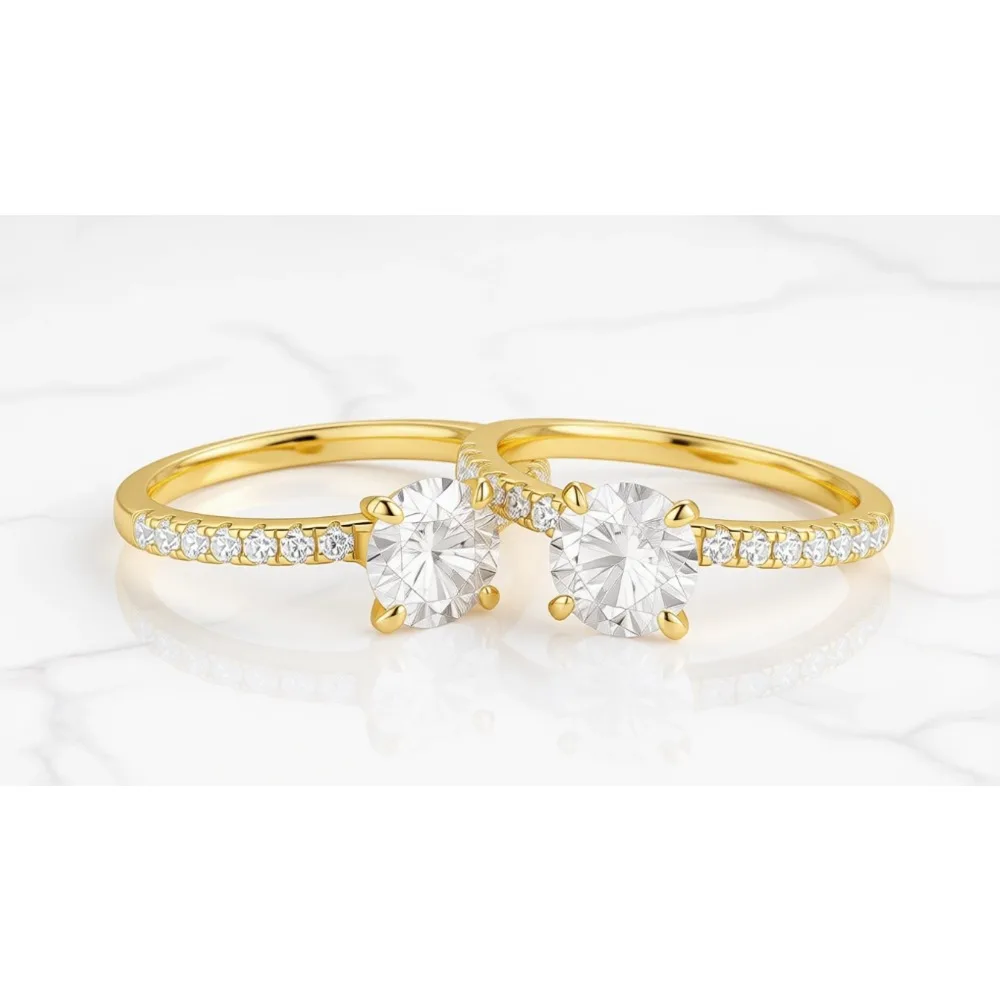 

Кольцо-солитер из стерлингового серебра 925 пробы с кубическим цирконием и ореолом, обручальное/помолвочное, размеры 3-13