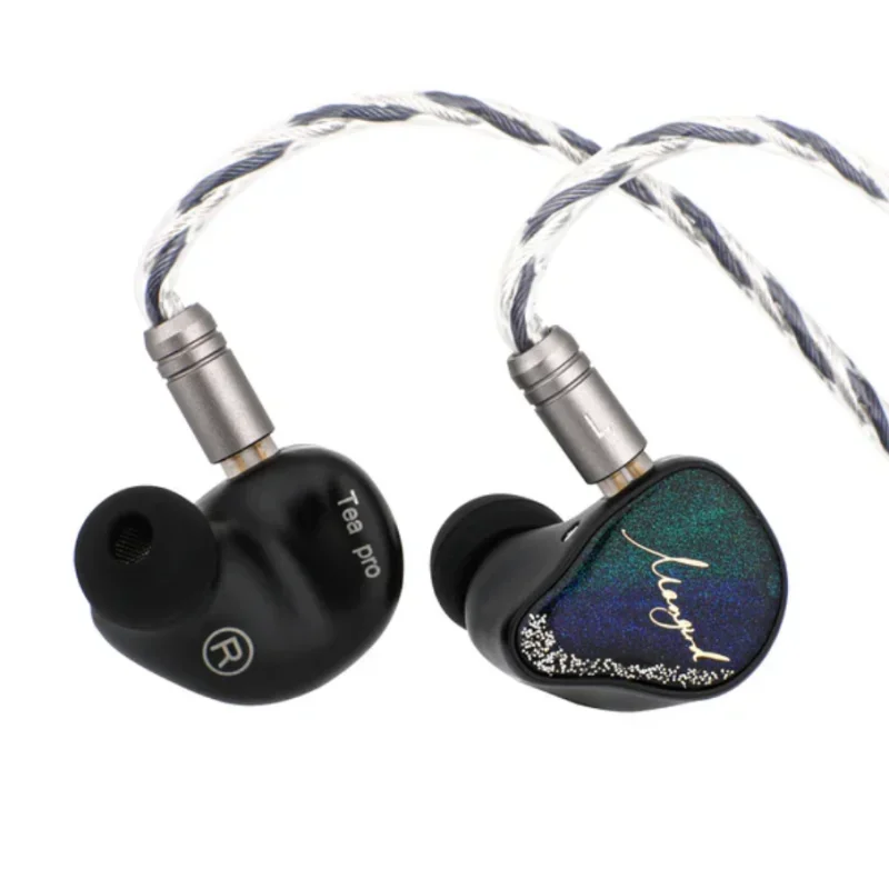 سماعات الرأس Mangird Tea Pro المحدثة 6BA + 2DD Hybrid عالية الأداء IEM Hifi مع كابل Xens المخصص