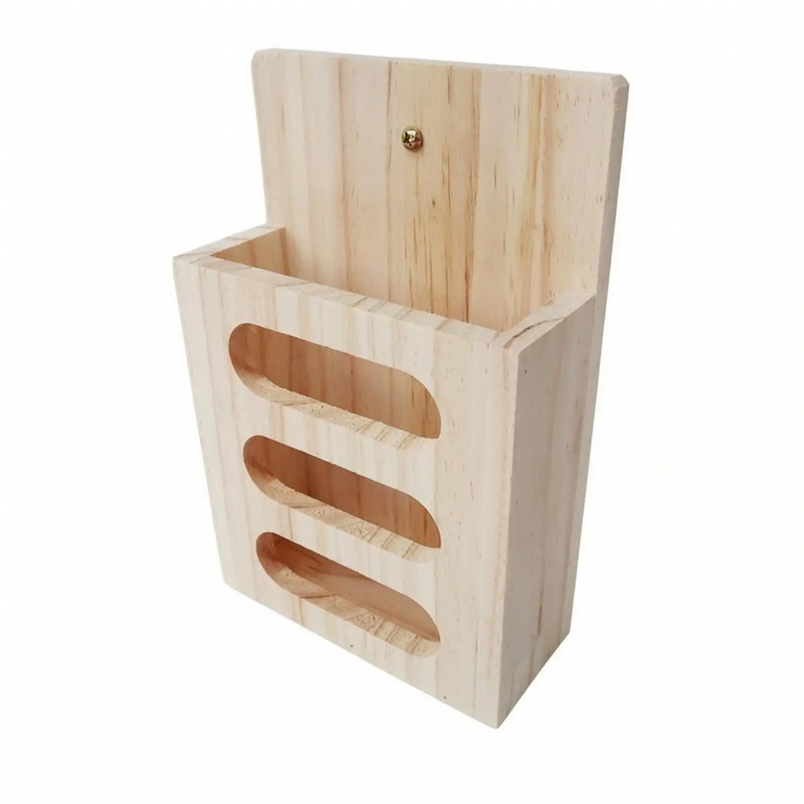 Small Pet Hay Feeder Wooden Hay Rack for Bunnies Chinchillas Hamsters with Cage Fastener