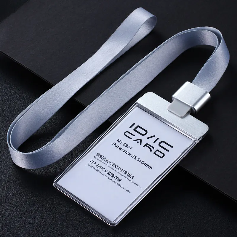 

Вертикальный держатель для рабочего пропуска сотрудника (2 шт.) с защитой от размагничивания - Держатель для карт доступа, ID-карт и документов