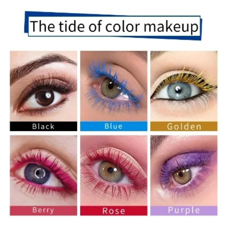 Pudaier Ciglia Bianche Mascara Trucco 4D Setoso Naturale Mascara Ciglia Lunghe Estensione Impermeabile Spessa Durata Curling Mascara Rimel
