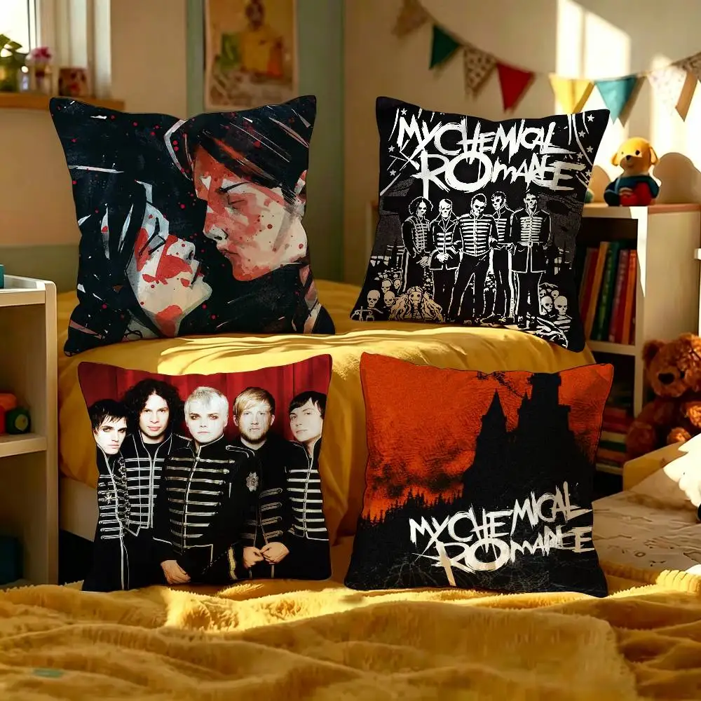 My Chemical Romance Rock Band Canvas Prints Personalized Pillow Cover Bedroom Wild Decor Pillowcase kid Birthday shower Gift