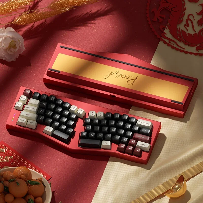 Imagem -06 - Weikav Record Alice Kit de Teclado Mecânico Tri Mode Liga de Alumínio Rgb Kit de Teclado para Jogos Personalizado para Presentes de Escritório Win